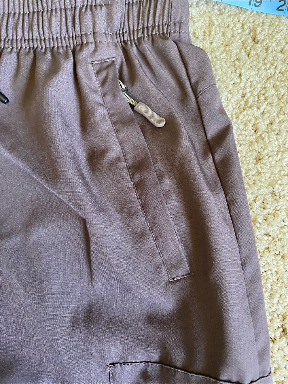 Women’s Casual Drawstring Cargo Shorts - lilac - Picture 3 of 11